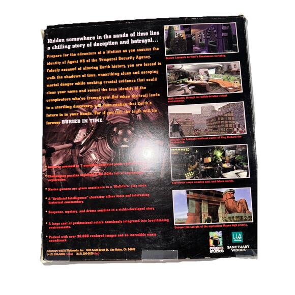 Journeyman Project 2: Buried in Time (PC, 1995) Box Damage Please See Photos - Picture 7 of 11